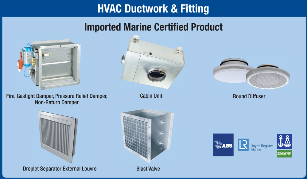 Malaysia Leading Fabricator in Hull Ventilation and Marine HVAC